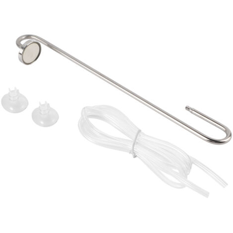Diffuseur CO2 aquarium en acier inoxydable 304 finition miroir forme U 30 cm