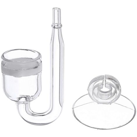 Diffuseur CO2 pour Aquarium en Verre Transparent - Améliore la Diffusion du CO2