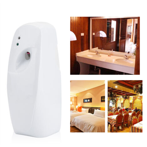 Diffuseur d'Aérosols Automatique Murale, Dispenser de Fragrance avec Réglage Intervalles 8/15/30min, Blanc ABS, Compatible 300mL