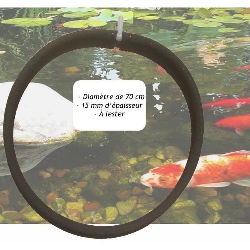 Le Poisson Qui Jardine - Diffuseur D'Air Poreux premier prix 70 cm. à Lester Pour Bassins De Jardin - Noir