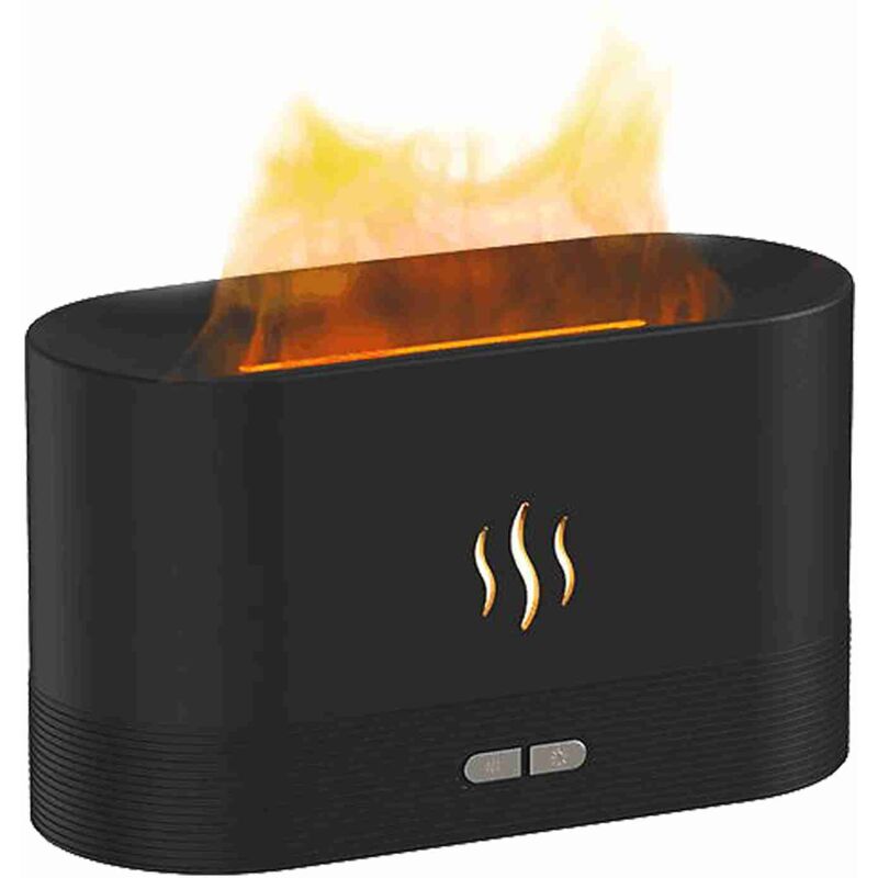 Diffuseur D'arômes avec Effet Flamme,180 ML Diffuseur et humidificateur D'huiles Essentielles, Peut Ajouter De l'huile,pour Chambre Spa Yoga Bureau