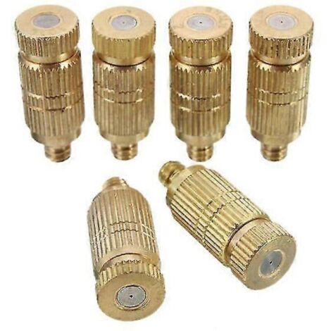 Diffuseur de brume en laiton de 3/16 pouce pour arrosage de jardin, humidification et refroidissement, arroseur de pelouse-AquaForge