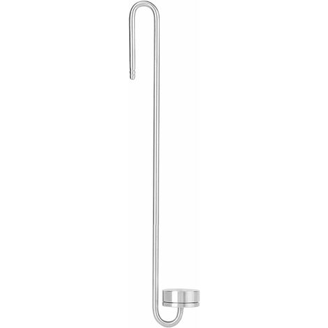 Diffuseur de CO2 Aquarium en INOX, Diffuseur de Bulles de CO2 avec Disque en Ceramique de Haute Densite, Fond Plat, 30 cm