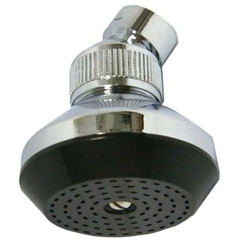 Diffuseur de douche articulé en acier chromé – Filtre noir intégré – Jet fonctionnel unique – Diamètre 62 mm pour douche moderne – Sassi