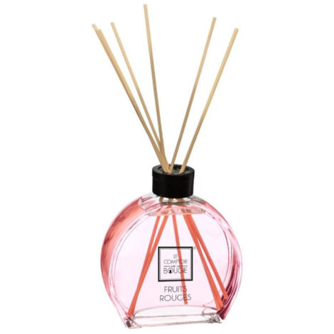 Diffuseur de Parfum & 6 Bâtonnets "Haly" 50ml Fruits Rouges