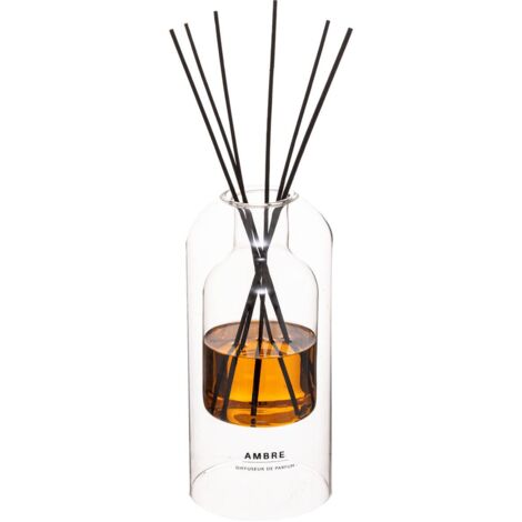Diffuseur de Parfum Ambre 500 ml avec 6 Bâtonnets - Atmosphera