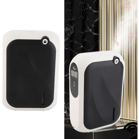 Diffuseur de Parfum Automatique 140ML pour Hôtel Spa Salle de Bain avec Application Bluetooth et Fonction Timer - 200m³ Capacité - Livré avec Batterie Intégrée Noire-AUTRES