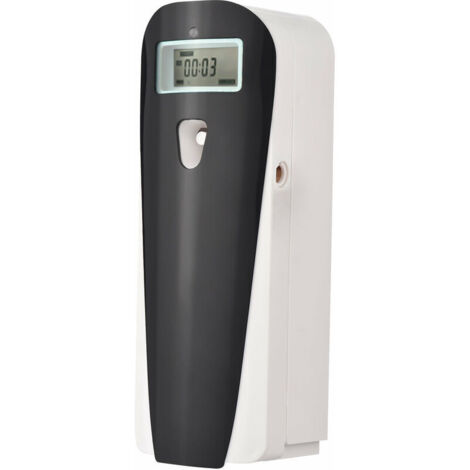 Diffuseur de parfum automatique mural programmable pour désodorisant 415 ml avec écran LCD pour bureau à domicile (noir)