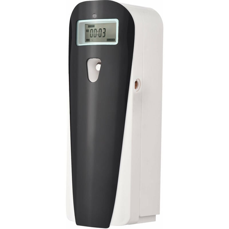 Diffuseur de parfum automatique mural programmable pour désodorisant 415 ml avec écran lcd pour bureau à domicile (noir)