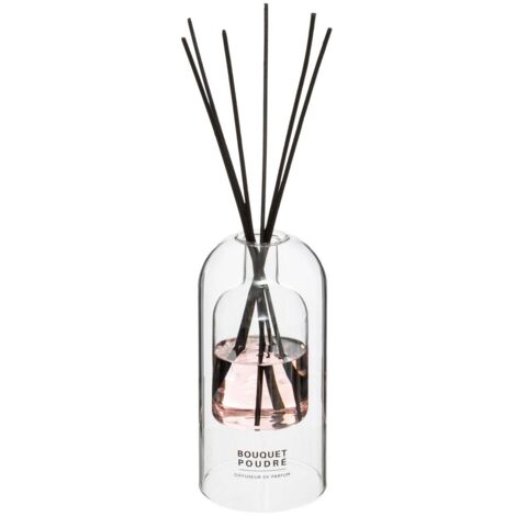 Diffuseur de Parfum Bouquet poudré 150 ml avec 6 Bâtonnets - Atmosphera