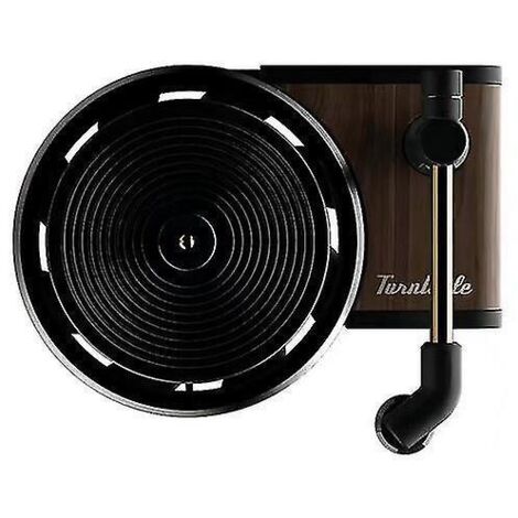 Diffuseur de parfum d'ambiance pour voiture en forme de tourne-disque - Clip pour grille d'aération - 3 pastilles d'aromathérapie - Tourne-disque