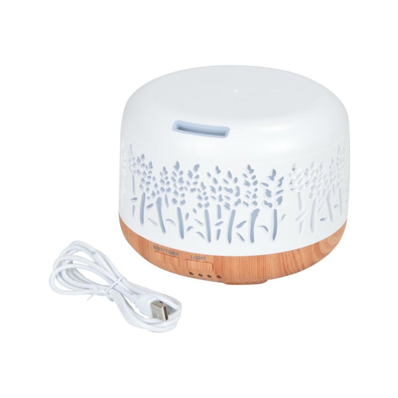 Diffuseur de Parfum led 'Nature' 300ml Blanc