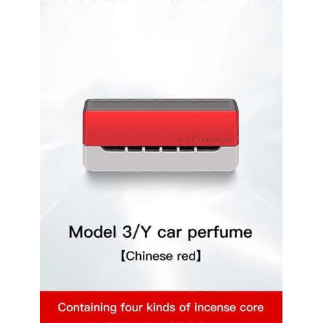 Diffuseur de parfum rouge pour Tesla Model 3 et Model Y (modèle 2022) - Accessoires de décoration