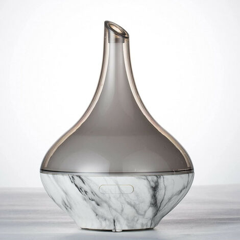 Diffuseur de parfum ultrasonic Hestia - Blanc effet marbre - H 21,5 cm - Livraison gratuite