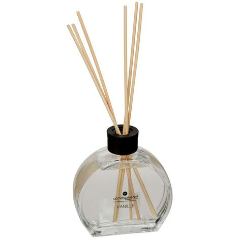 Diffuseur de parfum Vanille 100 ml avec 6 Bâtonnets - Atmosphera