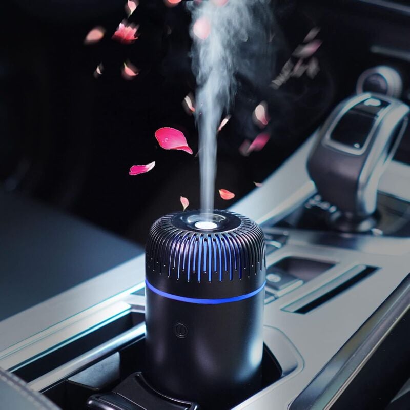 Diffuseur de voiture Humidificateur Aromathérapie Diffuseur d'huiles essentielles usb Cool Mist Mini diffuseur portable pour voiture, maison, bureau,
