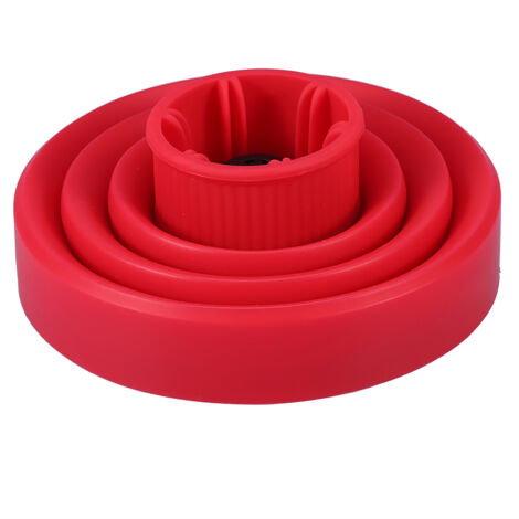 Diffuseur de Voyage en Silicone pour Sèche-Cheveux, Couverture Pliable pour Coiffure (Rouge)