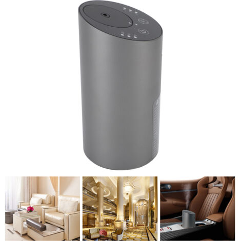 Diffuseur d'Essences pour Voiture sans Eau avec Minuterie – Design Silencieux Anti-Fuite en Aluminium Allié – Portable pour Bureau Salon Chambre – Capacité 20ml