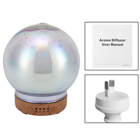 Diffuseur d'huiles essentielles 100ml avec lumière LED et humidificateur (Prise Australie)