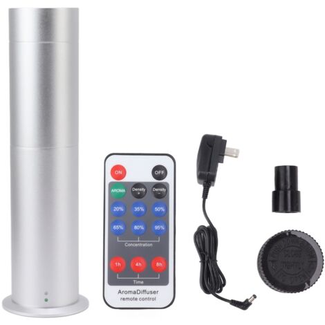 Diffuseur d'Huiles Essentielles 120ml avec Télécommande, Design Moderne pour Chambre et Spa, Prise US, Finition Argentée