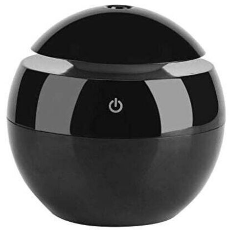Diffuseur d'Huiles Essentielles 130ml, Diffuseur Ultrasonique Humidificateur d'air Portable pour pour Spa Massage Yoga Salon ou Bureau(Noir)