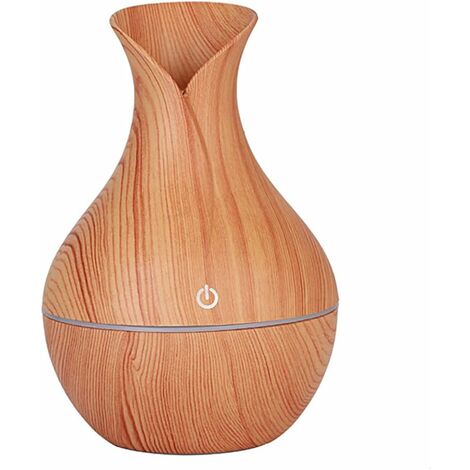 Diffuseur d'Huiles Essentielles 130ml, USB Humidificateur Portable Purificateur d'air Electrique Ultrasonique Brume Parfum pour Spa, Massage, Yoga, Maison, Bureau, Chambre bébé