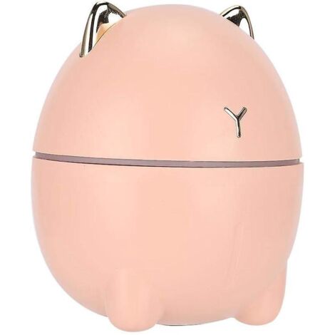 diffuseur D'huiles Essentielles 200 Ml, Mini Nbuliseur De Bureau Silencieux Humidificateur D'air Usb Mignon Chat Forme Aromathrapie Purificateur D
