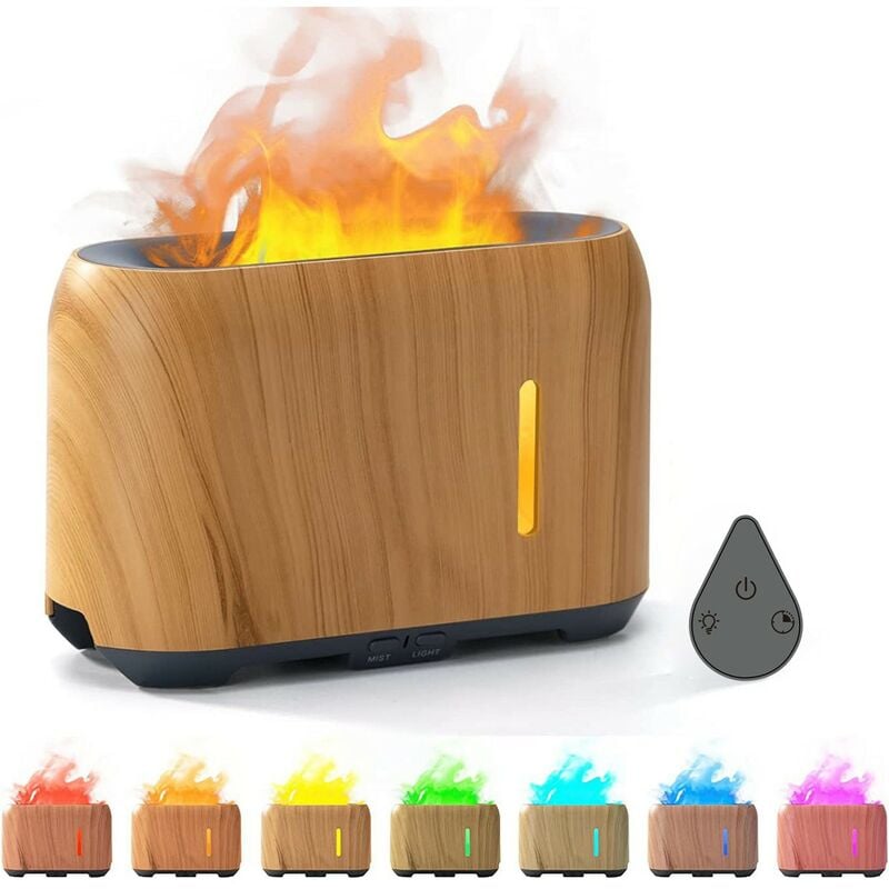 Kinsi - Diffusor für ätherische Öle – 24 v, 200 ml, Holzmaserung