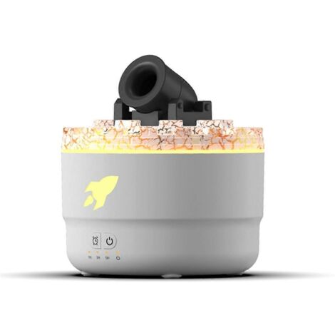 Diffuseur d'huiles essentielles à effet feu, petit humidificateur, blanc