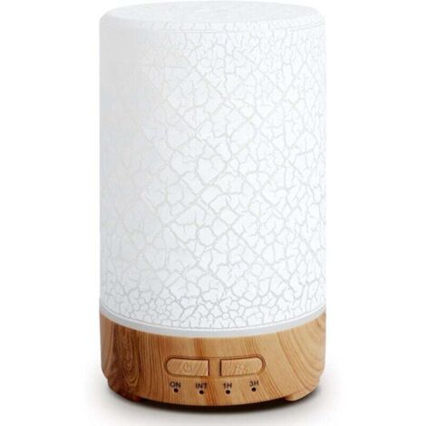 Diffuseur d'huiles essentielles, aromathérapie, 150 ml, diffuseur d'huiles essentielles électrique à ultrasons avec humidificateur, 7 couleurs LED, pour la maison, le bureau, le yoga