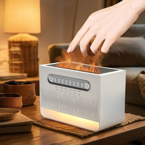 Diffuseur d’Huiles Essentielles Aromathérapie - 7 Couleurs, 200ML, Bluetooth, Humidificateur Silencieux avec Timer - Purificateur d’Air Multifonction pour la Chambre