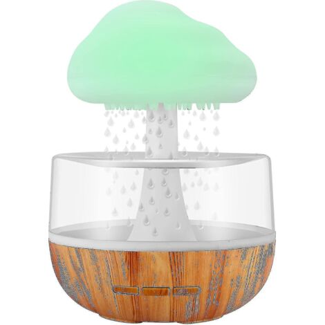 Diffuseur d'huiles essentielles Baimingzen Raining Cloud Nightlight, micro-humidificateur, fontaine de bureau, veilleuse, pour une ambiance relaxante et apaisante.