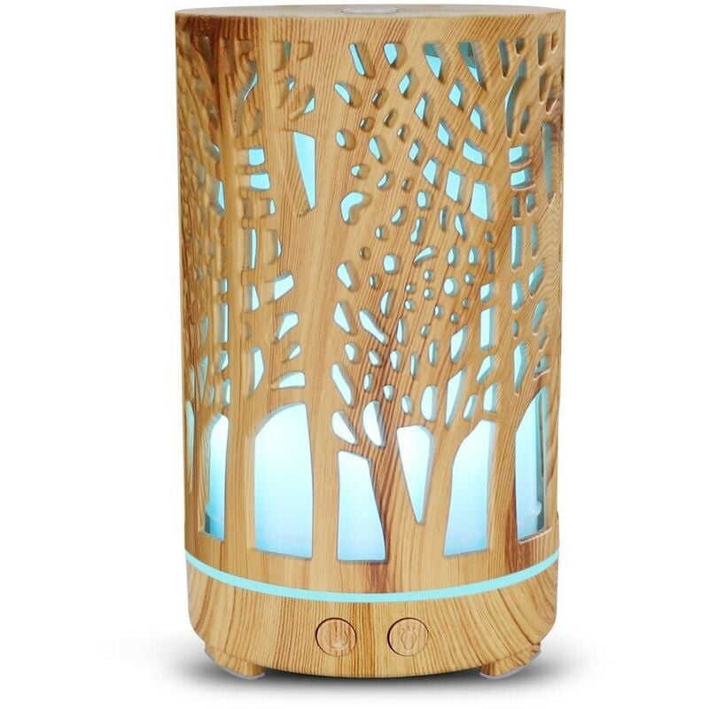 KZQ - Diffuseur d'huiles essentielles, diffuseur d'aromathérapie, diffuseur d'humidificateur à ultrasons de grande capacité avec mode de brume