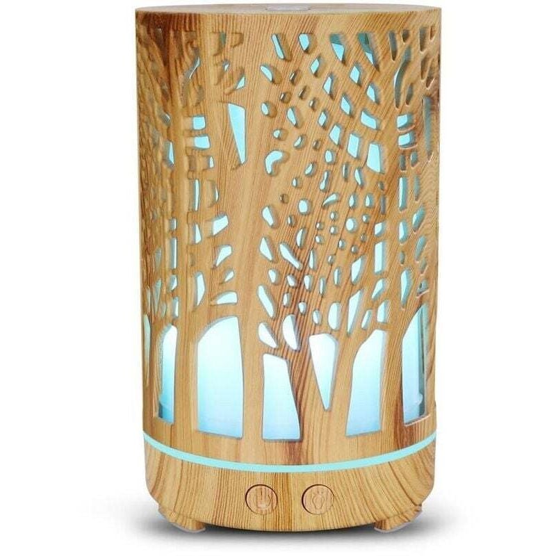 Lauwexe - Diffuseur d'huiles essentielles, machine d'aromathérapie creuse intelligente silencieuse domestique atomiseur à ultrasons pour yoga, spa,