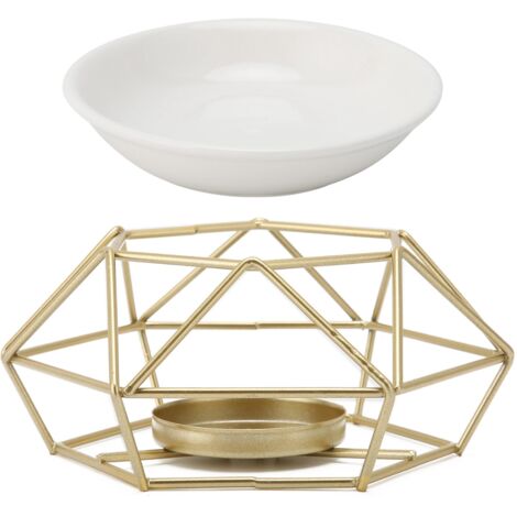 Diffuseur d'Huiles Essentielles Élégant - Brûleur à Bougie Aromathérapie pour Intérieur - Cadeau Déco Maison