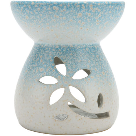 Diffuseur d'Huiles Essentielles en Céramique avec Bougie - Brûleur d'Aromathérapie Décoratif pour la Maison