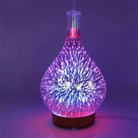 Diffuseur d'huiles essentielles en verre 3D 100 ml - Silencieux