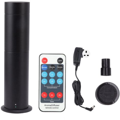 Diffuseur d'huiles essentielles intelligent 120ml avec télécommande, pour chambre et spa - Noir, prise britannique