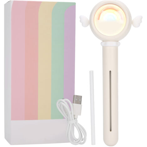 Diffuseur d'huiles essentielles portable USB, purificateur d'air mini pour chambre et bureau, couleur beige