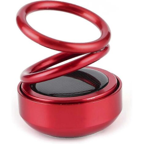 Diffuseur d'huiles essentielles pour voiture, diffuseur solaire rotatif de parfum pour voiture avec double anneau