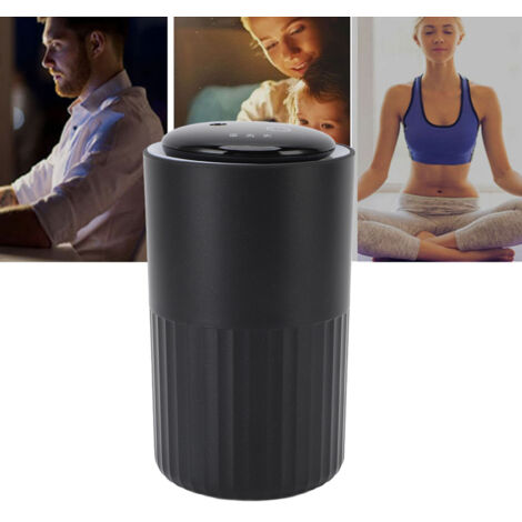 Diffuseur d'huiles essentielles sans eau portable, avec 7 lumières colorées, silencieux, anti fuite, pour voiture, bureau, maison, 20 ml