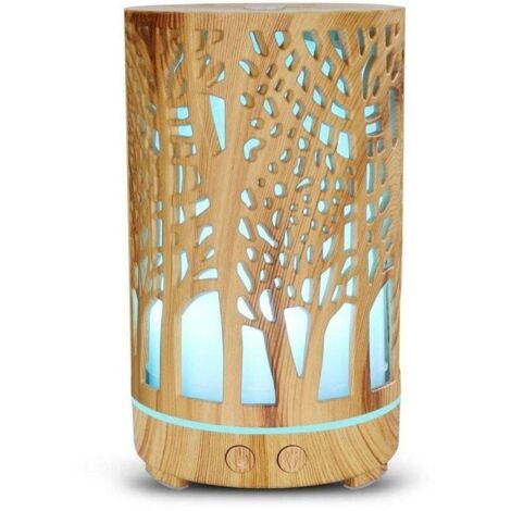 Diffuseur d'huiles essentielles silencieux – Aromathérapie à ultrasons pour yoga et SPA – Modes continu et intermittent – Matériaux ABS et silicone