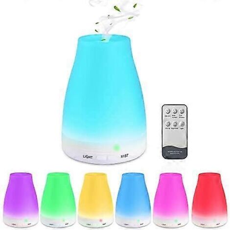 Diffuseur d'huiles essentielles ultrasonique, humidificateur et diffuseur d'huiles essentielles de 200 ml pour aromathérapie et parfum d'ambiance.