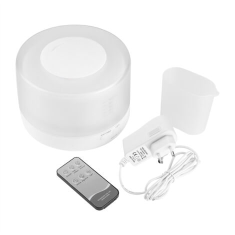 Diffuseur d'humidité à ultrasons 500ML avec télécommande, 7 couleurs LED et prise EU