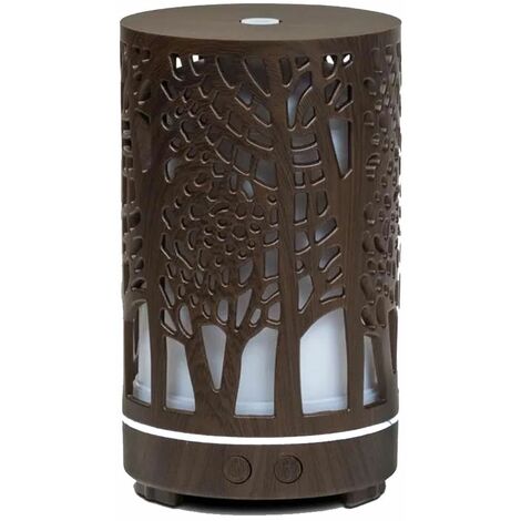 Diffuseur Forest marron ultrasons lumineux d'Huiles essentiel