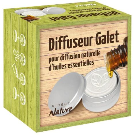 DIFFUSEUR GALET MOTIF FEUILLES petit modèle