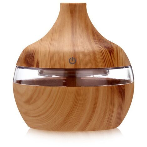Diffuseur huiles essentielles 300 ml LED, humidificateur ultrasonique aromathérapie