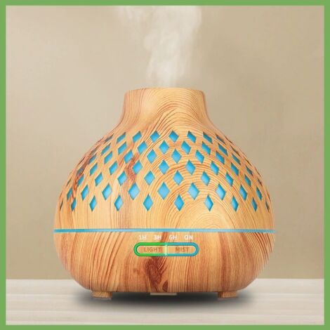 Diffuseur huiles essentielles diamant LED 7 couleurs, humidificateur aromathérapie