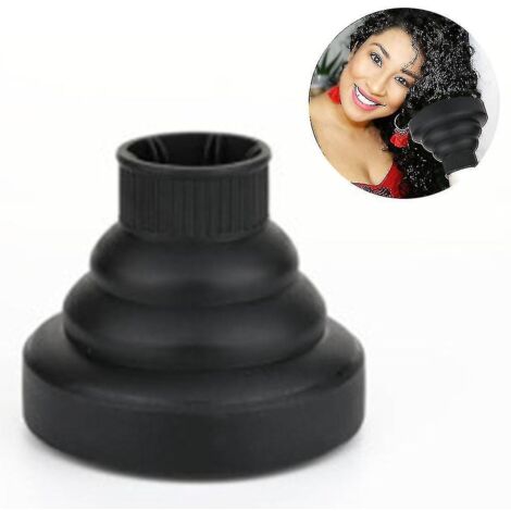 Diffuseur pliable pour sèche-cheveux, noir, taille universelle
