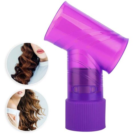 Diffuseur pour Cheveux Bouclés, Accessoire de Coiffure Professionnel Séchoir à Cheveux (Violet)